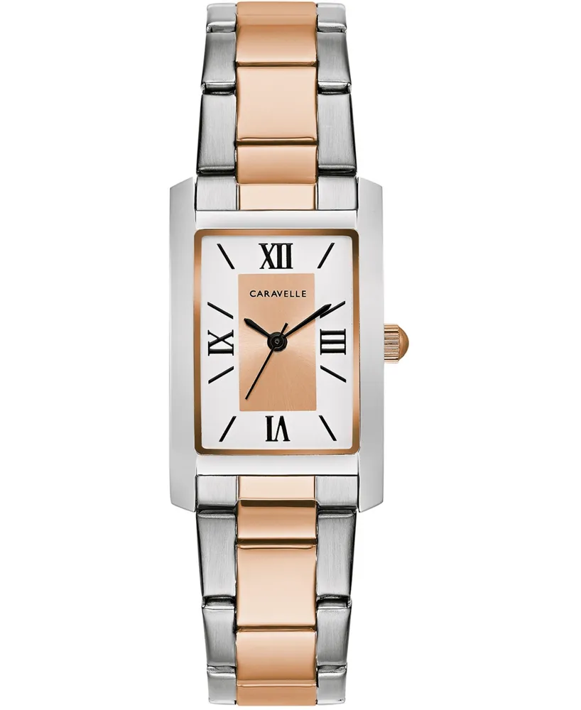 Caravelle Women's Two-Tone Stainless Steel Bracelet Watch 21x33mm