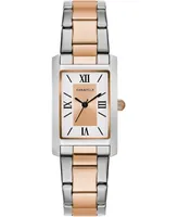 Caravelle Women's Two-Tone Stainless Steel Bracelet Watch 21x33mm