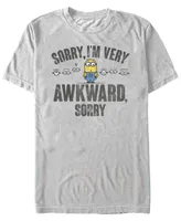 Fifth Sun Minions Men's Sorry I'm Awkward Short Sleeve T-Shirt