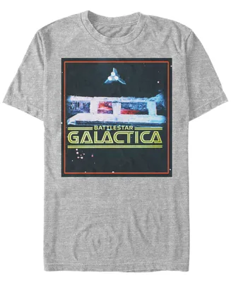 Fifth Sun Battlestar Galactica Men's Classic Retro Ships Poster Short Sleeve T-Shirt