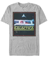 Fifth Sun Battlestar Galactica Men's Classic Retro Ships Poster Short Sleeve T-Shirt