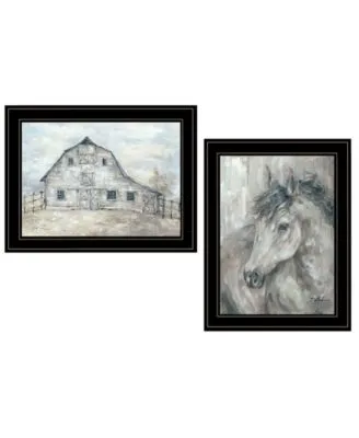 Trendy Decor 4u True Spirit Horses 2 Piece Vignette By Debi Coules Collection