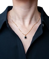 3-Pc. Set Onyx & Diamond Accent Pendant Necklace, Ring and Stud Earrings 14k Gold-Plated Sterling Silver (Also Available Silver)