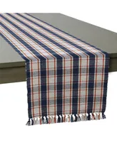 Design Imports Autumn Farmhouse Plaid Table Runner