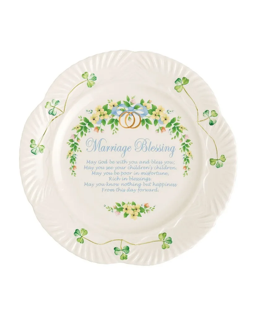 Belleek Pottery Marriage Blessing Plate
