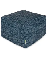 Majestic Home Goods Southwest Ottoman Square Pouf 27" x 17"