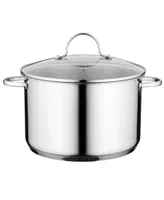 BergHOFF Comfort 10" 18/10 Stainless Steel Stockpot 7.2Qt., Glass Lid