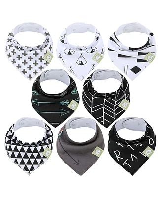 8pk Baby Bandana Bibs, Drool Bibs for Girl, Boy, Infant, Newborn