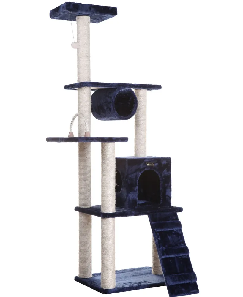 Armarkat 71" Real Wood Cat ClimbIng Tower, Cat Scratching Furniture