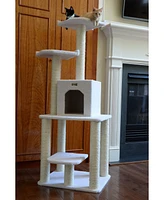 Armarkat B6203 Classic Real Wood Cat Tree, Jackson Galaxy Approved, Five Levels With Condo and Two Perches