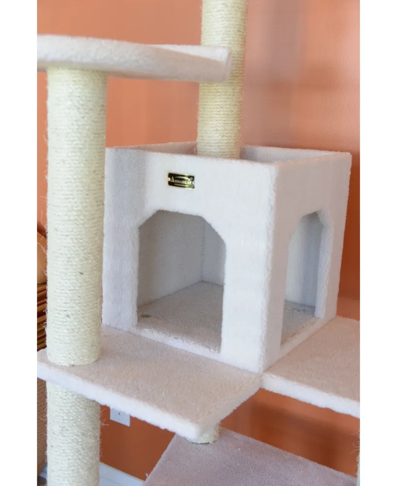 Armarkat Real Wood 6-Level Cat Tree, With Condo and Two Perches