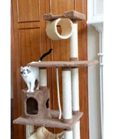 Armarkat X7001 Premium Cat Tree with Scratch Posts and Hammock, 70 Inches Height