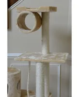 Armarkat 62" Real Wood Cat Tree & Hammock With Scratch Posts
