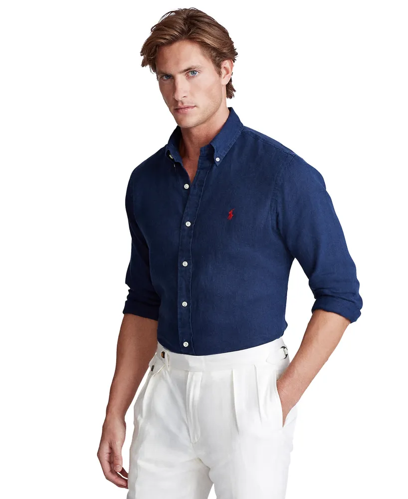 Polo Ralph Lauren Men's Big & Tall Classic-Fit Linen Shirt