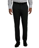 Jmh Men's 4-Way Stretch Glen Plaid Slim Fit Flat Front Dress Pant