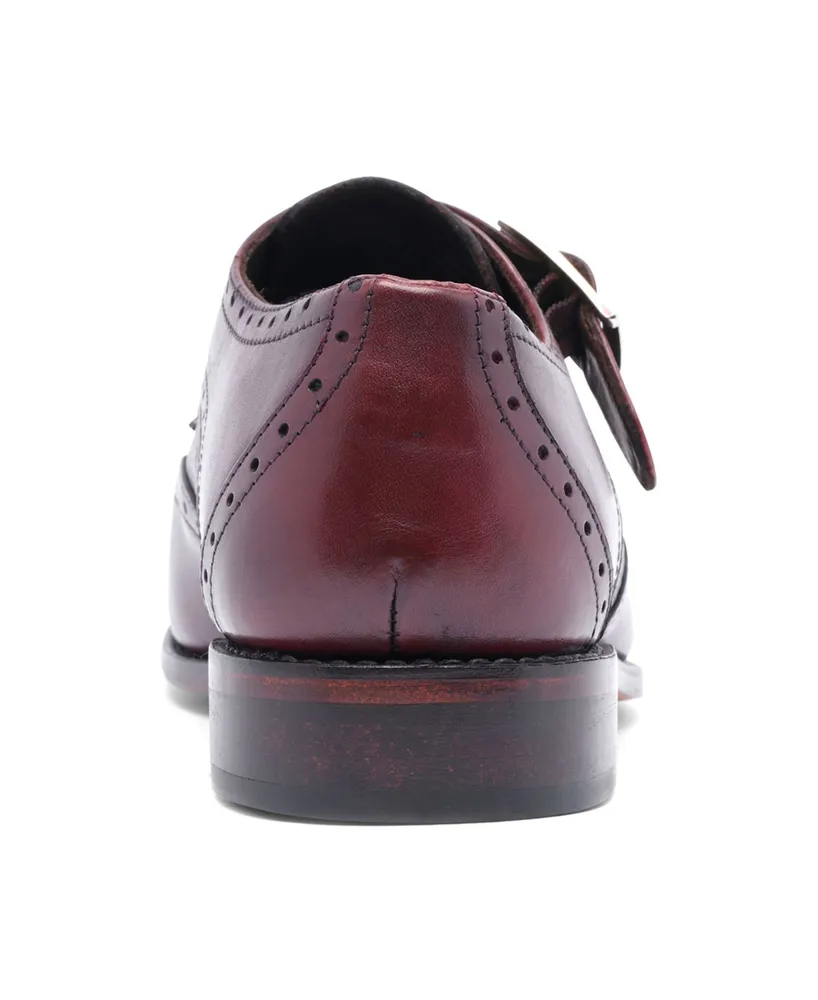 Anthony Veer Men's Roosevelt Iii Single Monkstrap Wingtip Goodyear Dress Shoes