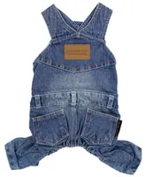 Parisian Pet Denim Dog Overalls