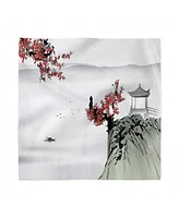 Ambesonne Asian Set of 4 Napkins, 12" x 12"