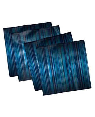 Ambesonne Harbour Stripe Set of 4 Napkins, 18" x 18"