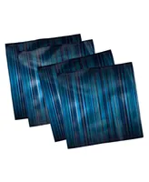 Ambesonne Harbour Stripe Set of 4 Napkins, 18" x 18"