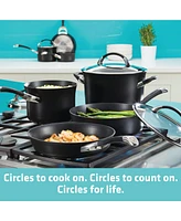 Circulon Symmetry Hard-Anodized Nonstick Induction Casserole Pan with Lid, 5.5