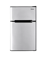 Costway Refrigerator Small Freezer Cooler Fridge Compact 3.2 cu ft. Unit