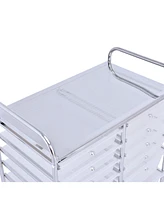12 Drawer Rolling Storage Cart Scrapbook Paper Office School Organizer