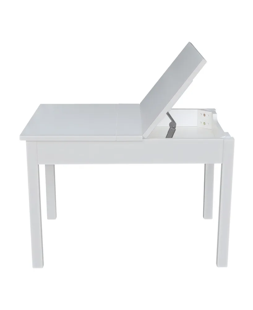 International Concepts Table with Lift Up Top for Storage