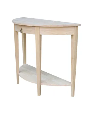 International Concepts Half Moon Console Table