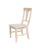 International Concepts Panel Back Chairs, Set of 2