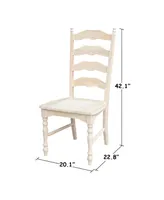 International Concepts Maine Ladderback Chairs, Set of 2