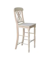 International Concepts Lattice Bar Height Stool