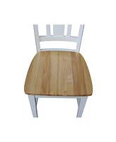 International Concepts San Remo Splatback Chair, Set of 2