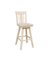 International Concepts San Remo Bar Height Stool with Swivel and Auto Return