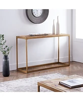 Southern Enterprises Courtland Wood Patchwork Console Table