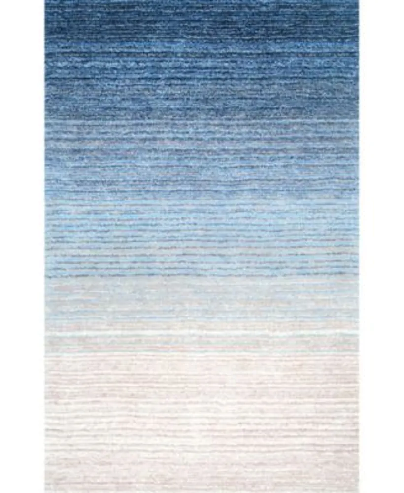 Nuloom Zoomy Ombre Striped Emily Blue Area Rug