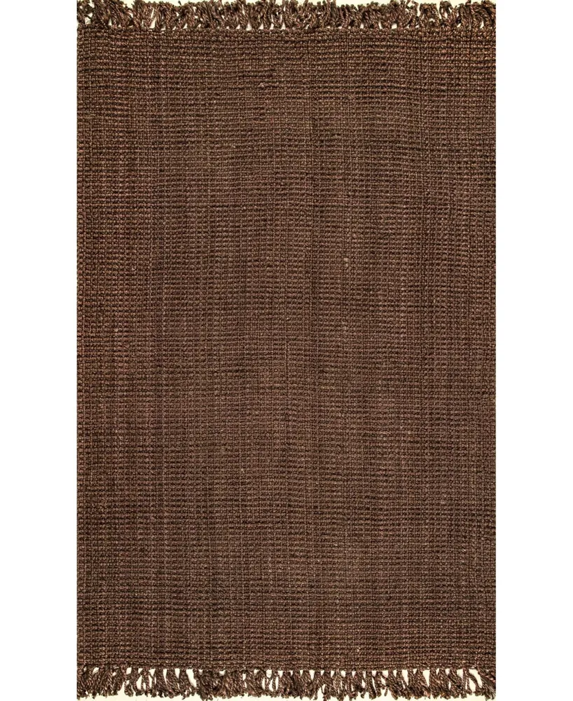 nuLoom Natura Collection Chunky Loop 4' x 6' Area Rug