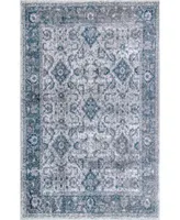 Nuloom Citadel Vintage Inspired Anaelle Blue Area Rug