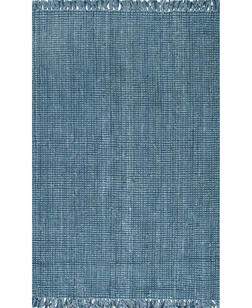 nuLoom Natura Collection Chunky Loop 7'6" x 9'6" Area Rug