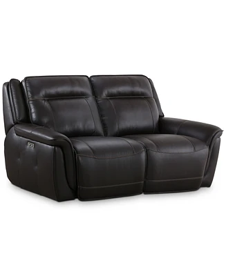 Lenardo 2-Pc. Leather Sofa with 2 Power Recliners, Created for Macy's