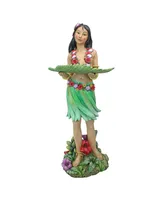 Design Toscano Hawaiian Hula Wahine Serving Table Statue