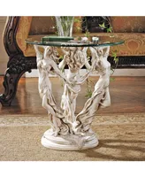 Design Toscano the Muses Glass-Topped Sculptural Table - Off