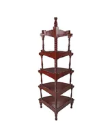 Design Toscano Five-Tiered Edwardian Corner Shelf