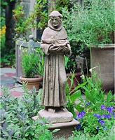 Campania International St. Francis with Shell Statuary