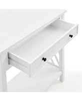 Alaterre Furniture Coventry Wood Console Table with Drawer and Shelf