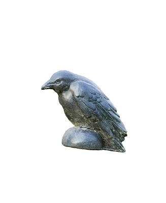 Campania International Small Raven Garden Statue