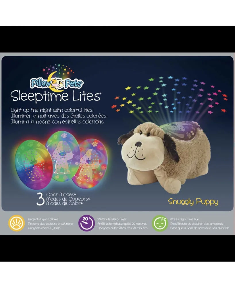 Pillow Pets Signature Snuggly Puppy Sleeptime Lite Plush Toy