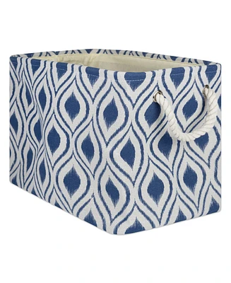 Design Imports Polyester Bin Ikat French Rectangle Large