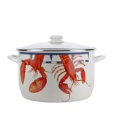 Golden Rabbit Lobster Enamelware 18 Quart Stock Pot