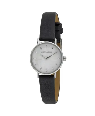 Laura Ashley Women's Mini Slim Clean Polyurethane Strap Watch 26mm